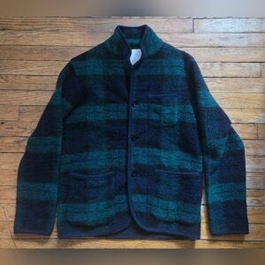 White Mountaineering AW12 M/1 Black Watch Wool Check Piped Label Jacket